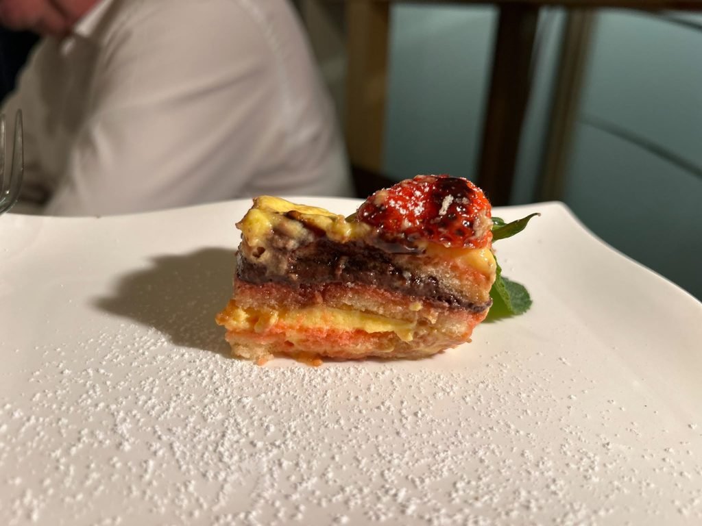 Homemade Italian dessert at Modi Berlin